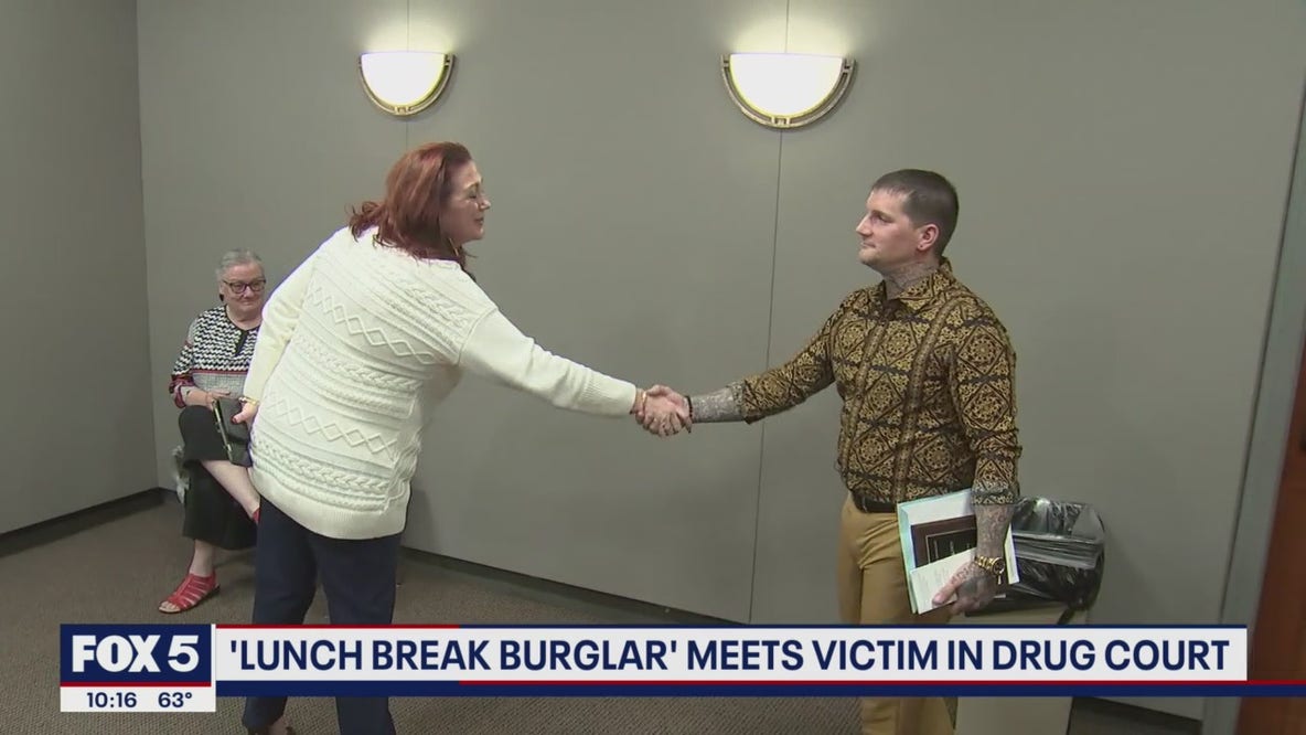 Lunch-break burglar meets victim in drug court